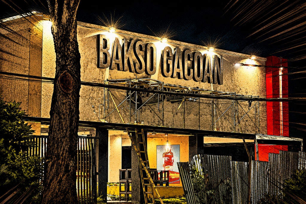 Mie Gacoan Buka Bisnis Baru? Tulisan “Bakso Gacoan” di Ruko Malang Bikin Heboh